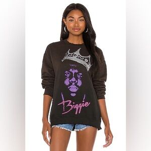 Madeworn XS Black Biggie Sweatshirt with Purple Graphic